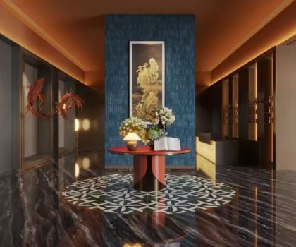 薩米特·靈感丨輕奢會所相遇瓷磚藝術，構筑非凡空間意境！